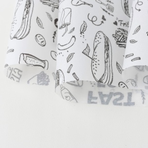 Papel Pergamino Impreso Personalizado de una Cara, 40 g/m², Resistente, para Hornear <span class=keywords><strong>Pizza</strong></span> - Product Image 3