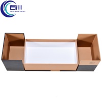 Caja de Regalo de Papel Rígido de Doble Puerta Estilo Vintage Personalizada con Logotipo Impreso para Productos Cosméticos Líquidos o Aceites de Perfume