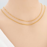 Cadena Delgada C434 3m/lote, Venta al por Mayor, Acero Inoxidable, Sin Níquel, Hecha a Mano, Accesorios para Fabricación de Joyería, Collar y Pulsera DIY