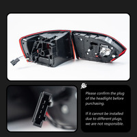 Feux arrière à LED rouges modifiés pour Jetta MK6 Sagitar 2012-2014, clignotants séquentiels, feux de freinage, feux de jour (DRL), nouvelles pièces automobiles