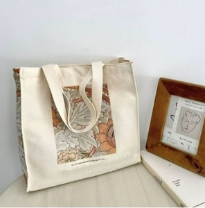 Bolsas de Tela de Algodón con Logotipo Impreso Personalizado al por Mayor, Bolsas de Compras Extra Grandes con Diseño de Dibujos Animados, Marca JYY, para Playa y Supermercado - Product Image 5