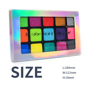 Nuevo Kit Profesional de Maquillaje de Arcoíris Activado por Agua Easy Go con Estarcidos, Pinceles y Paleta para Rostro y Cuerpo - Product Image 3