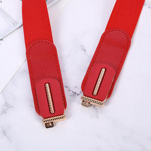 Pequeña orden aceptada cinturones de moda mujer cintura elástica cinturón decoración vestido hebilla cinturón señoras cintura - Product Image 4