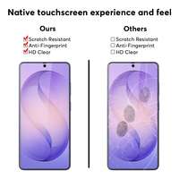 Protection d'écran en verre trempé HD 9H anti-traces de doigts pour téléphone portable S22 S23 S24 S25 S26