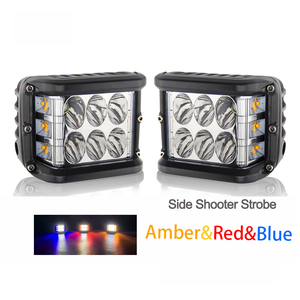 En gros Système D'éclairage Automatique Offroad Tireur Latéral Stroboscopique Clignotant 3000K 6500K <span class=keywords><strong>12V</strong></span> 72W Montage Lumière 3 Pouces Offroad A Mené La Lumière <span class=keywords><strong>De</strong></span> <span class=keywords><strong>Travail</strong></span> - Product Image 1