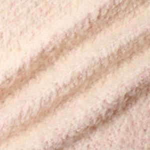 Nuovo Arrivo: Tessuto Bouclé in Lana Mohair e Alpaca, Morbido e Confortevole, Rosa Chiaro, per Cappotti Invernali, Prezzo di Fabbrica - Product Image 2