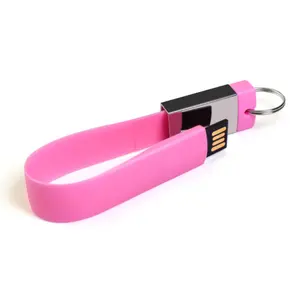 Silicone Vòng đeo tay hình USB Flash Drive 1GB đến 64GB PVC Ổ Đĩa Bút với USB 2.0 giao diện Mini USB Đĩa