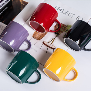 Tazza in Ceramica di Design Nordico di Lusso, Grande Capacità per Caffè/Tè, con Logo Pubblicitario Stampato e Confezione Regalo - Product Image 6