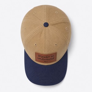 Casquette de baseball en sergé de coton à 6 panneaux avec logo personnalisé, patch en cuir et lettres, ajustable, unisexe, pour sport en extérieur – Fabricant - Product Image 6