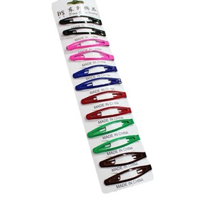 Pince à cheveux noire style coréen 8 cm, pince latérale droite, pince pour frange, usage quotidien - Product Image 5