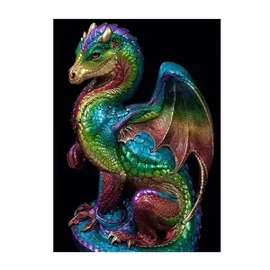 Customcrystal DIY 5D Diamond Paintings Chinese Dragon Full Of Diamonds Embroidery Handmade Diamond Paintings