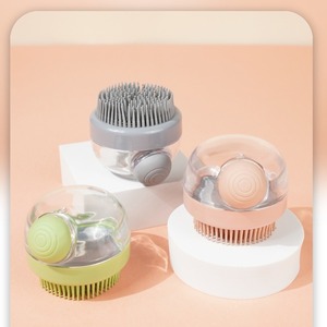 KingHon Cepillo de Baño para Perro, Champú de Silicona para Cachorros, Cepillo de Ducha con Dispensador de Jabón, Cepillos de Masaje PARA EL Cuidado de Mascotas - Product Image 3