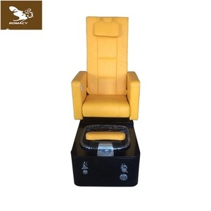 Bomacy meubles de salon de manucure de luxe chaise de spa à <span class=keywords><strong>pied</strong></span> de pédicure unique avec design spécial jaune - Product Image 1