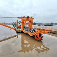 Drague à aspiration de 28 pouces avec pompe diesel, profondeur de dragage de 18 m, débit de 1800 m/h, dragage de rivières et de lacs, extraction de sable