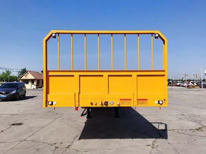 Nhà Máy Giá 3-trục giường phẳng bán Trailer vận chuyển hàng hóa thép xe tải rơ moóc để bán - Product Image 5