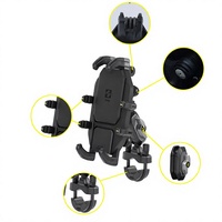 Support de téléphone universel pour moto, résistant aux intempéries, compatible OEM, anti-vibrations, réglable, pour guidon de moto