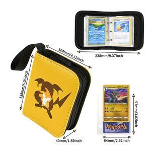 Mini classeur de cartes 1 pochette, 80 pochettes à chargement par le haut, 40 pochettes amovibles, petit album pour cartes à collectionner TCG et jeux sportifs - Product Image 3