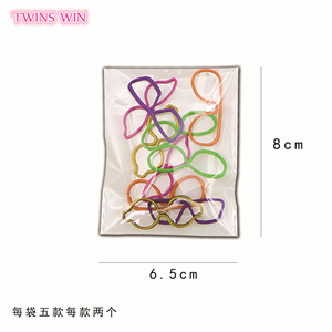 Papelería escolar <span class=keywords><strong>para</strong></span> estudiantes, 10 unids/set, gafas coloridas, Clip de papel, Clip de Metal, soporte <span class=keywords><strong>para</strong></span> <span class=keywords><strong>libros</strong></span> 810 - Product Image 3