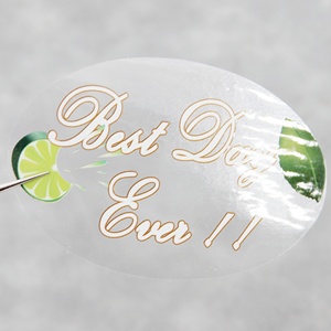 Tùy Chỉnh Nhãn Sticker Rõ Ràng Logo Dán Tùy Chỉnh In Ấn Nhãn Dán Nhãn Cho Thực Phẩm Trong Suốt Hình Bầu Dục Nhãn - Product Image 1