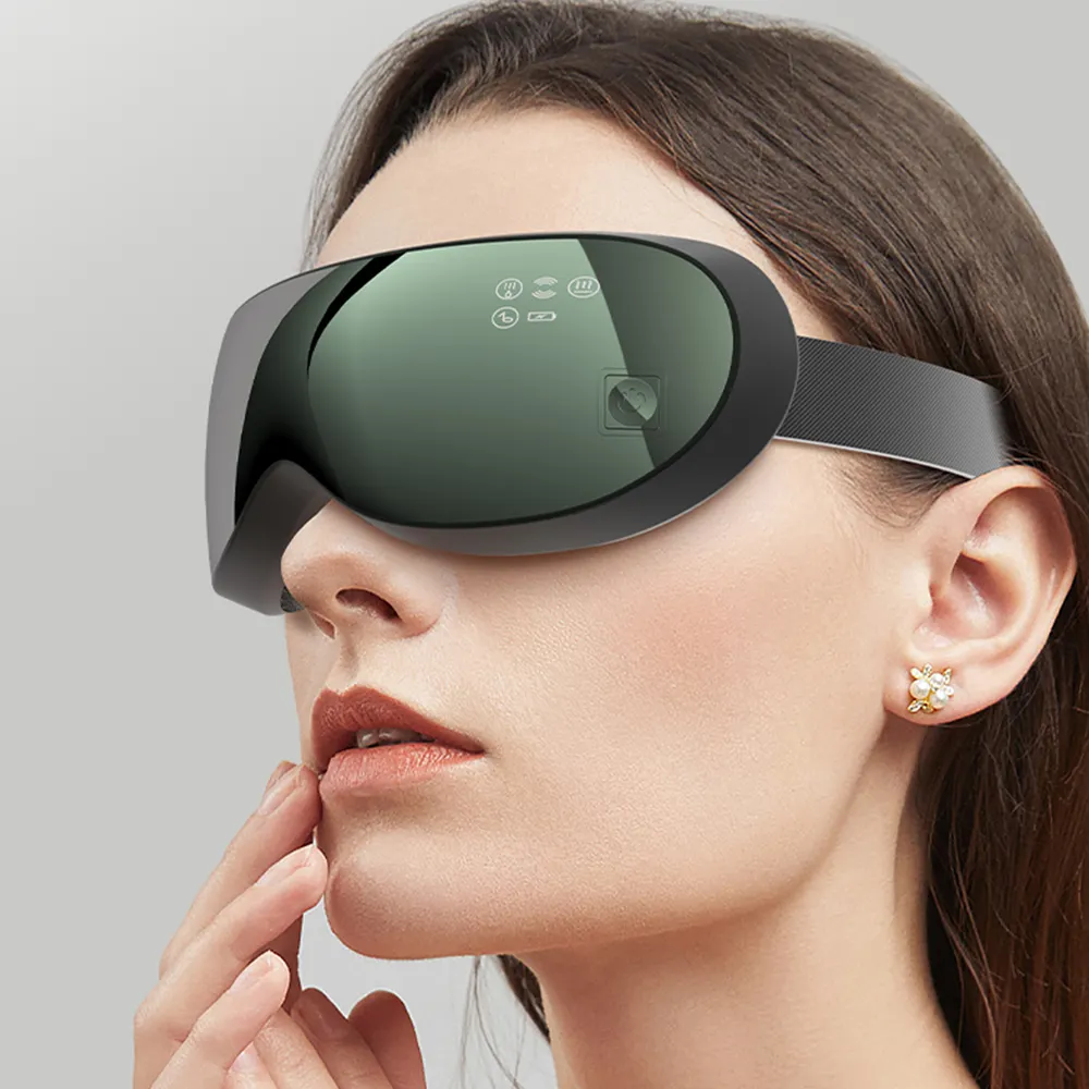 Di alta qualità 3d maschera per gli occhi ems massaggiatore per gli occhi con compressione di calore per gli occhi e il massaggio facciale ridurre il gonfiore