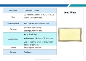 صفائح عالية الجودة مراكز التصوير الطبي الشفاف المقاوم للإشعاع المستشفيات مكاتب الأسنان الأشعة السينية التدريع - Product Image 3