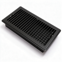 BaoYun – Cache-sortie d'air de climatisation rectangulaire noir 4x12 de haute qualité, à fixation murale ou au sol, pour climatiseur PCP – Meilleures ventes