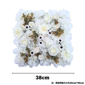 Fake Rose Artificial Flower <b>Wall</b> For Wedding Indoor & Outdoor Scene Layout Background <b>Wall</b> <b>Decor</b> Floral Materials - Product Image 6