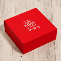 Boîte cadeau personnalisée de luxe noire en carton rigide avec fermeture magnétique et design pliable pour l'électronique grand public