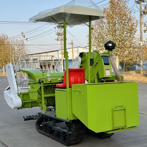 Moissonneuse-batteuse chenillée 25 CV, petite machine de <span class=keywords><strong>récolte</strong></span> de céréales sur chenilles pour <span class=keywords><strong>la</strong></span> <span class=keywords><strong>récolte</strong></span> du riz et du blé en ferme - Product Image 4