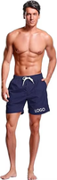 Shorts de bain décontractés pour hommes, rayés, écologiques, à séchage rapide, légers, 100% nylon, avec logo imprimé