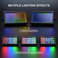 Luz de Pared Profesional de 288 LED con 55 Segmentos, Control de Píxeles RGB, DMX512 RDM, Efecto Matriz de Escenario, 60W, Barra de 8-10M, 4 Dígitos