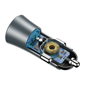 Cargador de Coche Doble USB <span class=keywords><strong>2023</strong></span> a <span class=keywords><strong>Precio</strong></span> Competitivo, Adaptador de 12v 24v de Aluminio, Cargador Rápido para Teléfono Móvil con Encendedor de Cigarrillos - Product Image 3