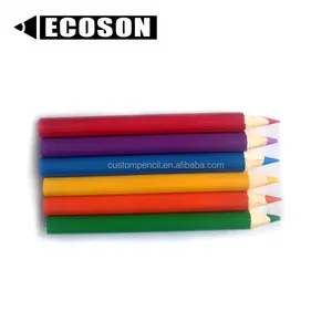 ดินสอสีขนาดเล็ก6แท่งที่เชื่อถือได้และราคาถูก,ดินสอสีโปรโมชั่นแบบสั้นไม่มีชุด