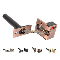 Cerraduras protectoras de cadena de seguridad para puerta de aleación de Zinc modernas, fundición de acero inoxidable de bronce verde, 1 año de garantía, accesorios para puertas y ventanas