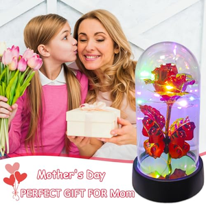 Roses éternelles à la cire avec lumière LED, décoration florale pour la Saint-Valentin, fleurs immortelles pour cadeaux de la Saint-Valentin - Product Image 5