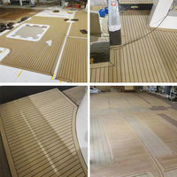 Plancher de pont en teck synthétique PVC pour bateaux et yachts