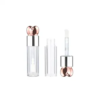 Leere Lip gloss Tube flüssige Lippenstift Hüllen Hersteller Low MOQ Lip gloss Tuben herzförmige Deckel Lip gloss Behälter