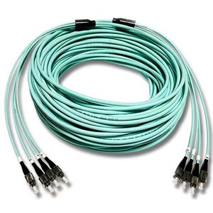 Cable de Fibra Óptica MPO LC de 12 Núcleos OM4, Tipo Ramificación de Baja Emisión de Humo y Cero Halógenos, Alta Densidad para Centros de Datos, 10G/40G/100Gbps TCP - Product Image 2