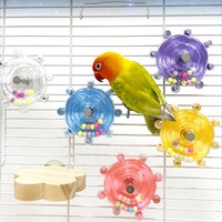 Jouet Puzzle Interactif pour Oiseaux, Vente en Gros, Nouveauté, Plateau Tournant Coloré, Facile à Installer, Jouet pour Perroquet en Cage