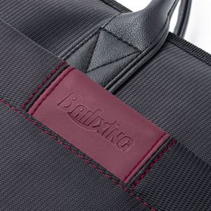 Oxford Cloth Document Organizer Pouch with Zipper PU <b>Leather</b> Laptop Bag 15 Inch Soft Waterproof <b>Briefcase</b> Bag for Men Business - Product Image 3