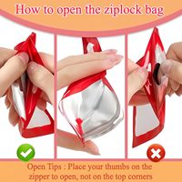 Sacs Ziplock en PE Imprimés sur Mesure, Film Arc-en-ciel, Design Holographique Laser, Imperméables, Impression Gravure pour Bijoux et Montres