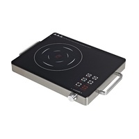 Cuisinière à Induction en acier inoxydable, grande plaque électrique, cuisson à Induction, Pot chaud en céramique, w