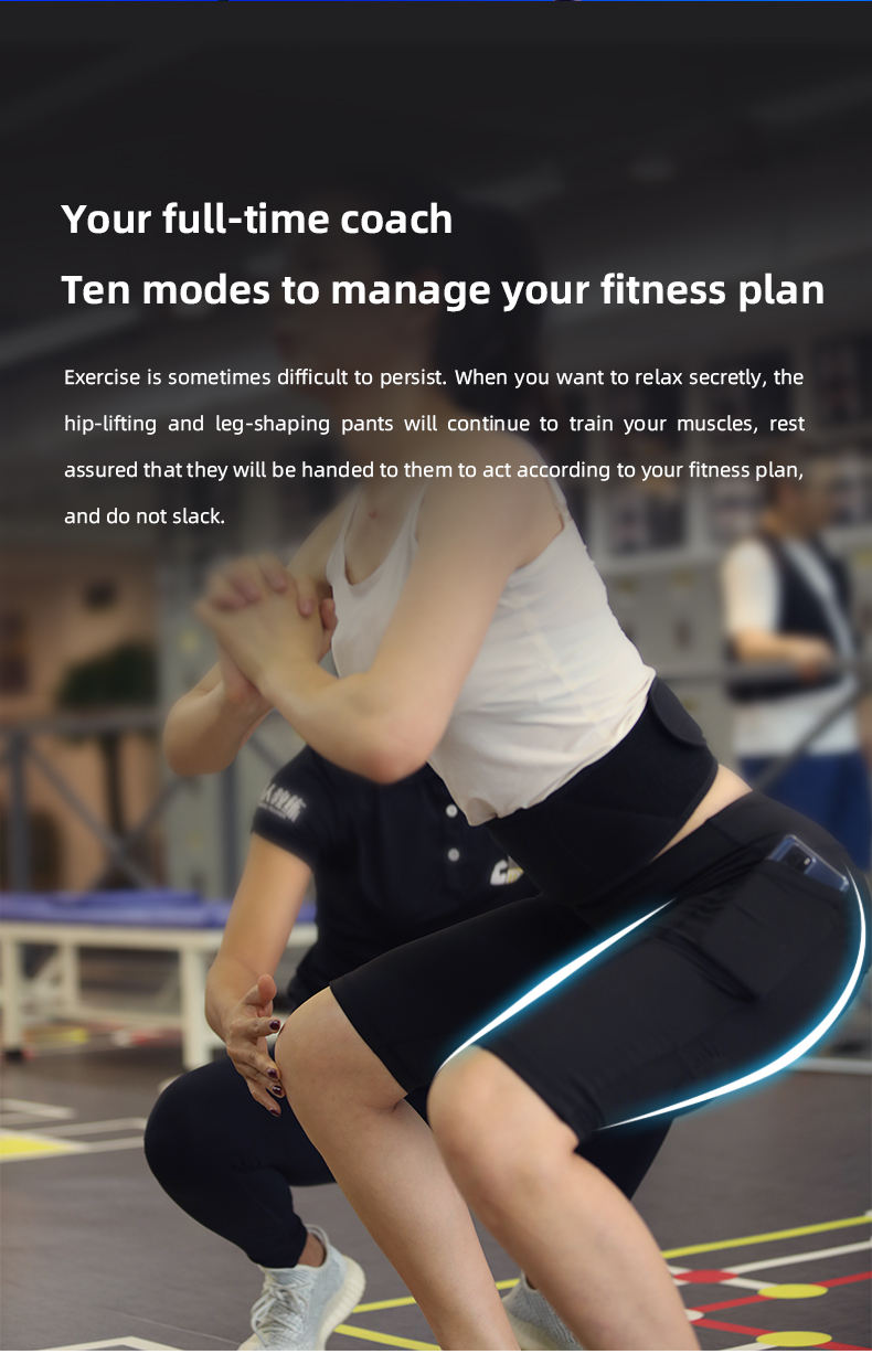 Home Gym Exercise Electric Stimulation Ems Training  Buttock lifting Gym Shorts Ems Pants Body Sculpting with Energy Box