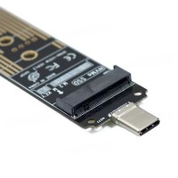 Adaptador USB 3.2 Gen 2 Tipo-C a M.2 NVMe SSD de 10 Gbps, Convertidor Dongle sin Cables, Lector de Unidades Externas para 2280