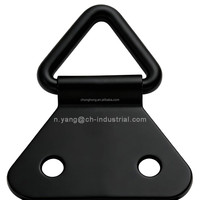 Anneau triangulaire en métal de 1'' pour la fabrication de sangles de sac à main, boucle triangulaire noire non soudée, anneau triangulaire électroplaqué
