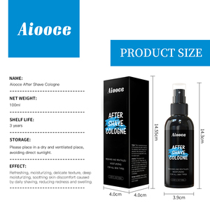 Aiooce Après-<span class=keywords><strong>rasage</strong></span> Cologne apaise les rougeurs et les irritations, hydrate la peau, les bosses, gel à raser pour hommes, après-<span class=keywords><strong>rasage</strong></span> Cologne en spray - Product Image 2