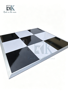 High Quality <b>White</b> and Black Panel Modern Dance Floor Panel for Wedding Decoration - Product Image 1