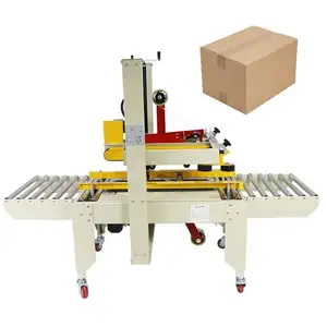 Box folding and packing machine cartoon box packing machine box corner tape glue pasting machine