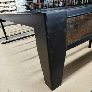 Modern Stainless Steel Double <b>Bed</b> Light Luxury Metal Antique Vintage for Bedroom - Product Image 5