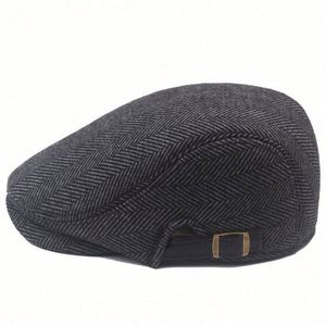 Gorra de lana retro personalizada de alta calidad para niños y adultos, estilo Newsboy, Golf, Ivy, Herringbone, Duckbill, venta al por mayor - Product Image 3